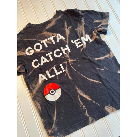Upcycled Pokemon Kids Tee Size Medium - Picture 3 of 9